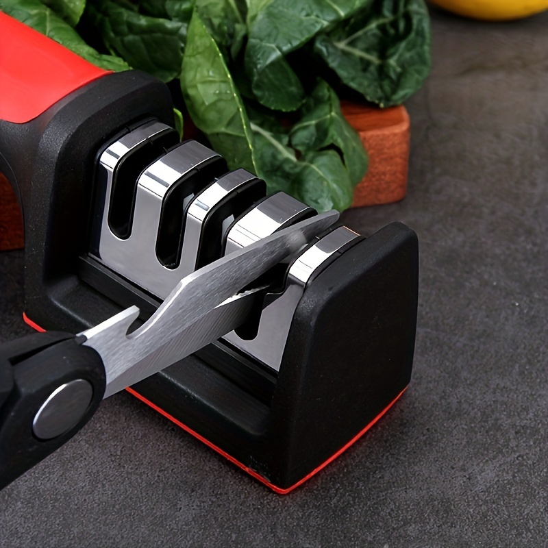Professional Knife Sharpener 3 Stages Manual Sharpening Stone Tungsten  Steel Ceramic knives Grinder Whetstone Kitchen Tool