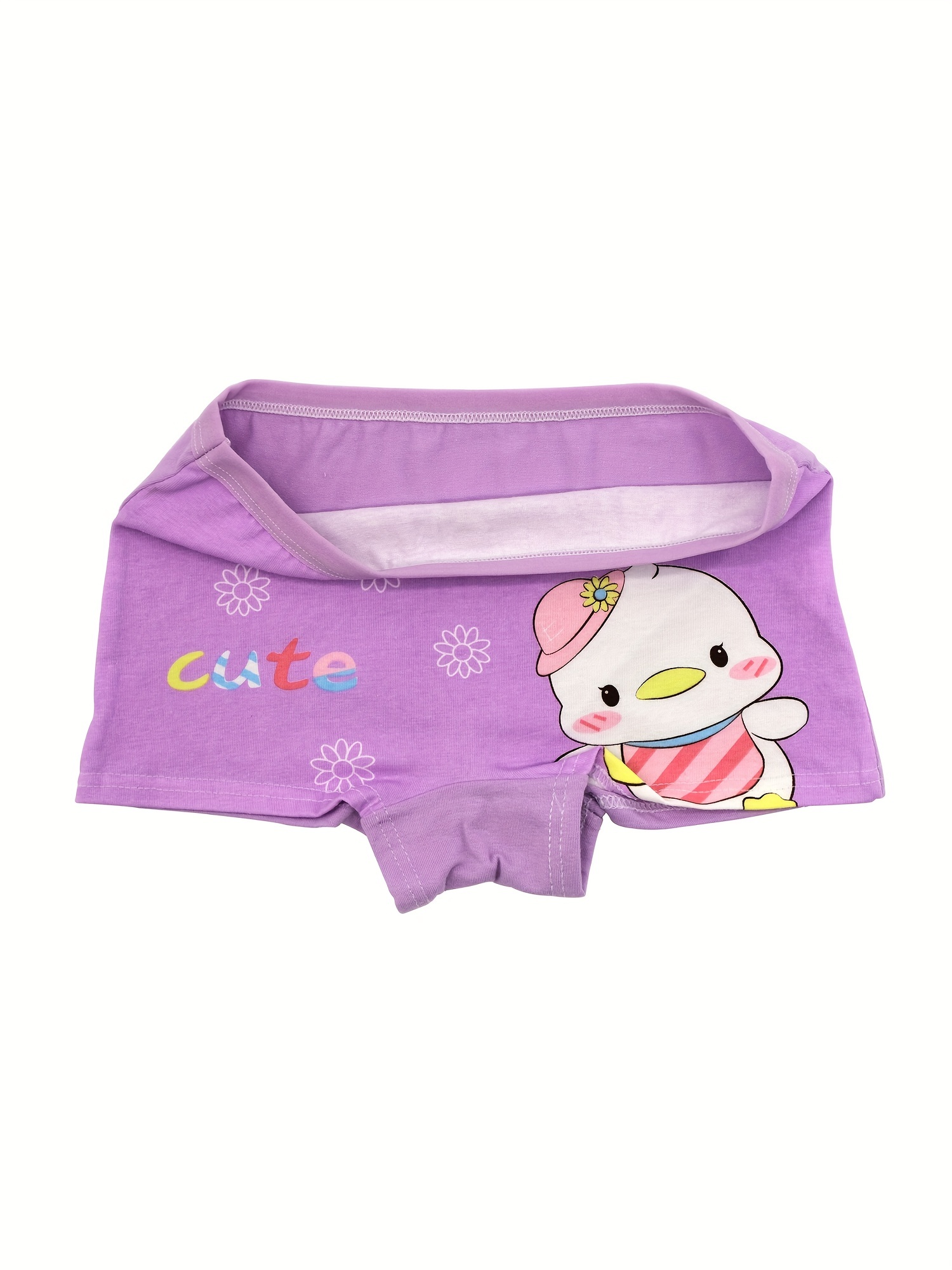 Girls Cute Animal Graphic Boxer Briefs Soft Breathable Kids - Temu