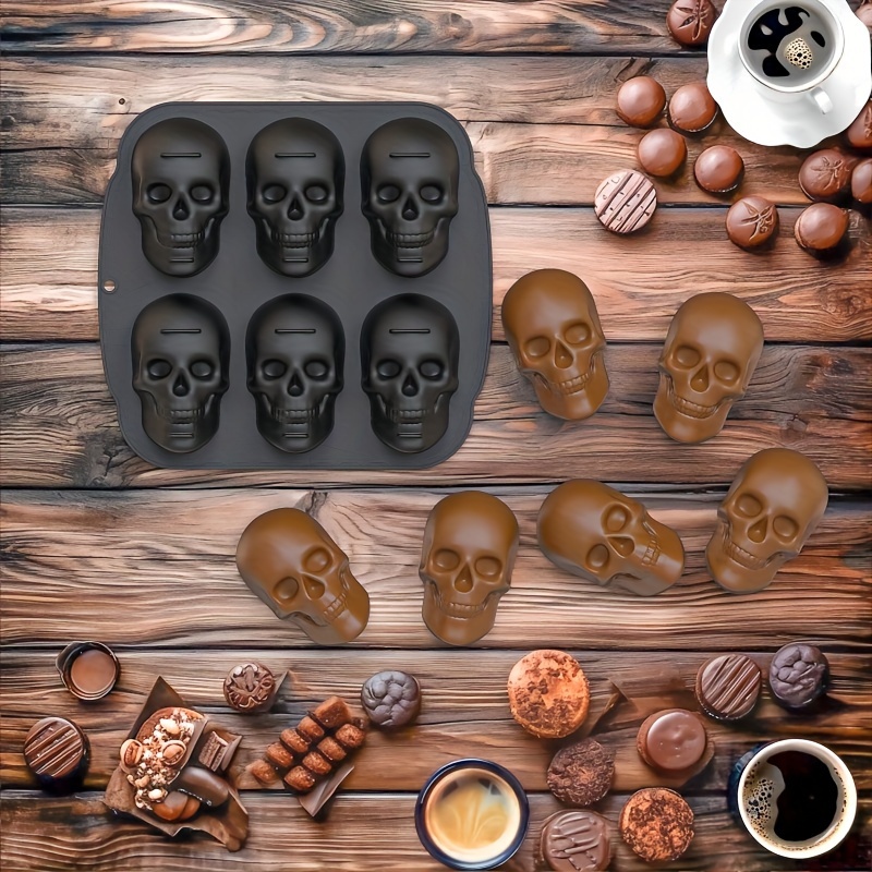 Nordic Ware Mini Skull Cakelet Halloween Baking Pan