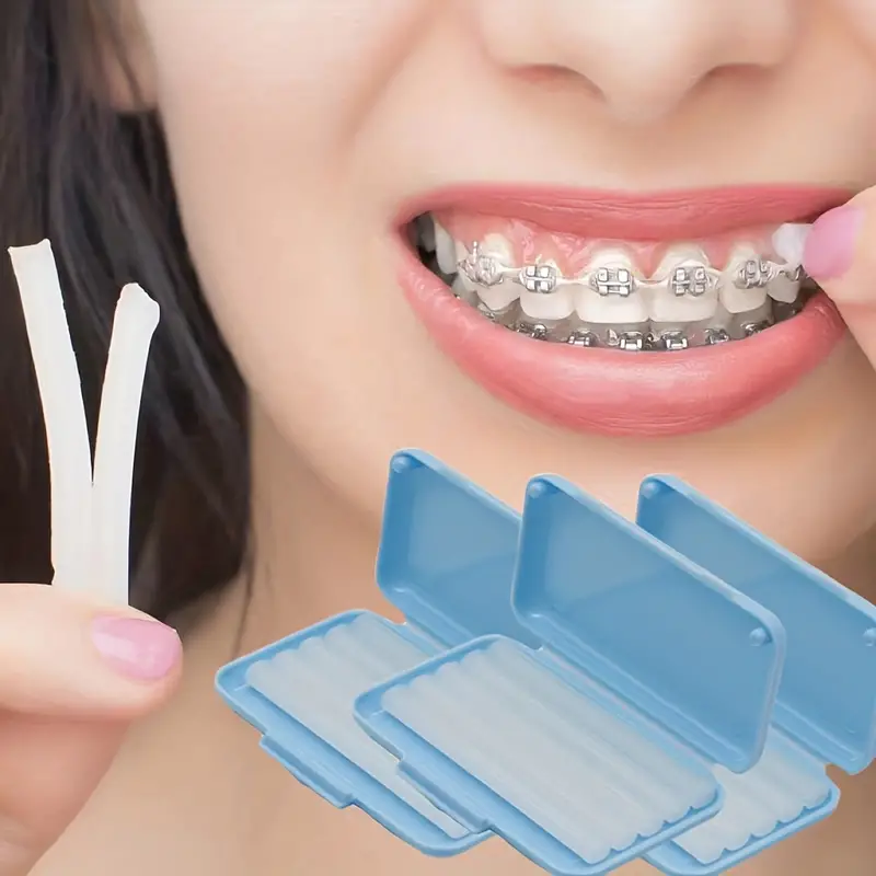 10 scatole dentale ortodontico cera igiene orale strumento sbiancamento dei  denti 6 tipo di rilievo bastoncini di cera per bretelle irritazione  gengivale - AliExpress