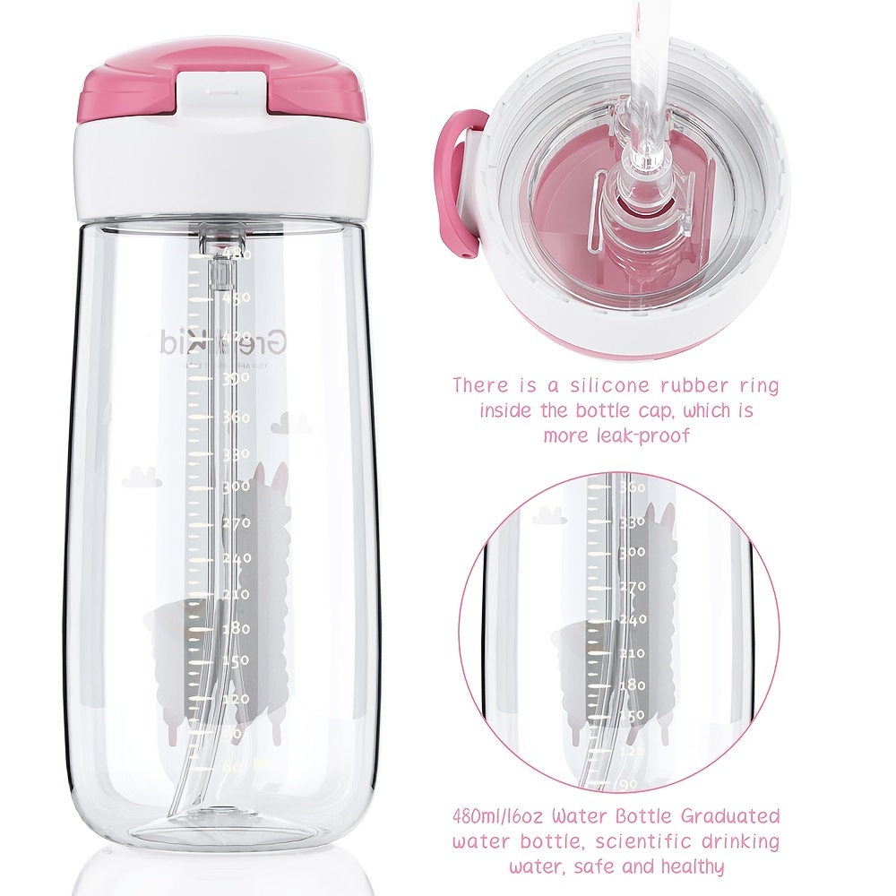 Lightweight Water Bottle Soft Straw Bottle Easy Drink Spill - Temu