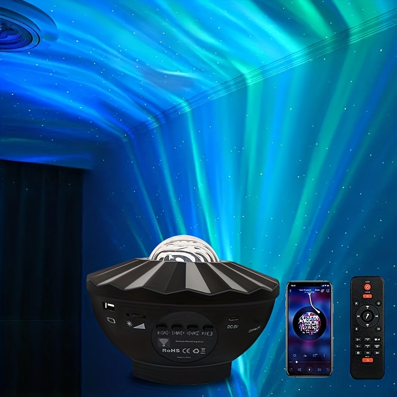 Galaxy Projector Light Starry Night Light Moon Nebula Wave - Temu