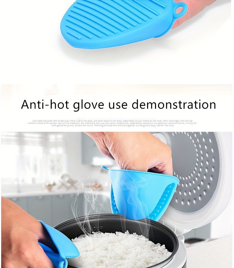 Silicone Pot Holders, Silicone Hand Clip, Solid Color Handle Sleeve, Heat  Resistant Rubber Oven Mitts, Mini Oven Gloves For Kitchen Cooking & Baking,  Kitchen Accessories, Kitchen Gadget - Temu New Zealand