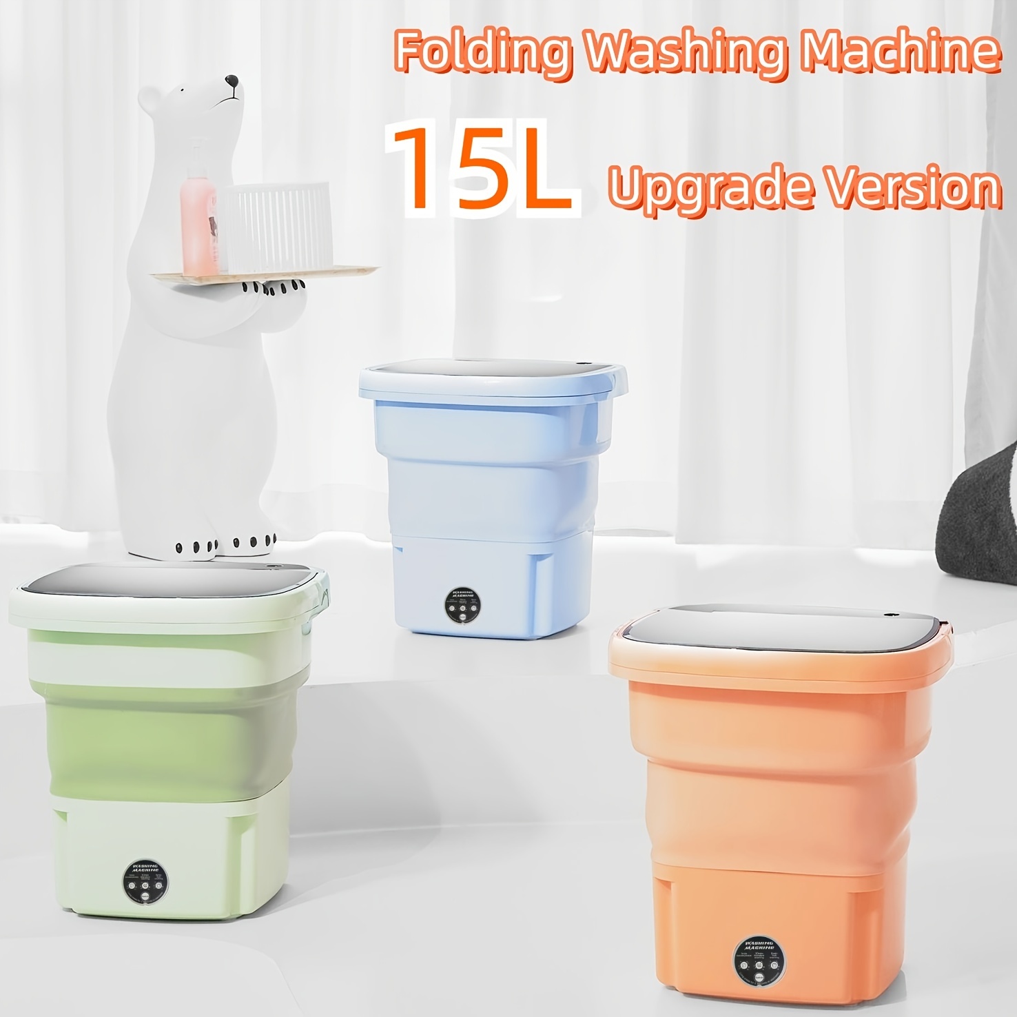 Foldable Portable Mini Washing Machine For Baby Clothes - Temu