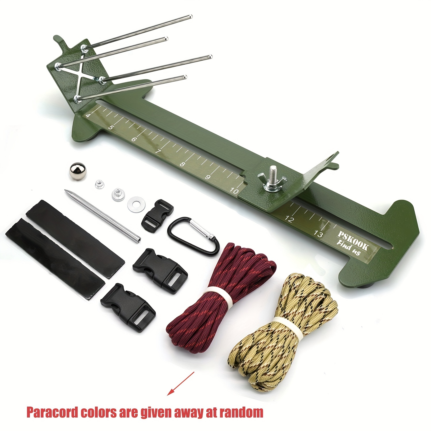 SpeedyJig Monkey Fist Jig & Kit, 2-in-1 Adjustable Length, Includes Cord  & Buckles, USA Made