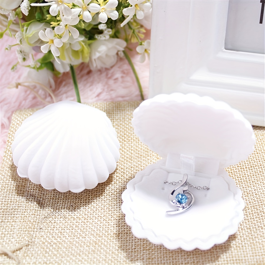 Pink Earring Storage Box, Universal Jewelry Shell Box