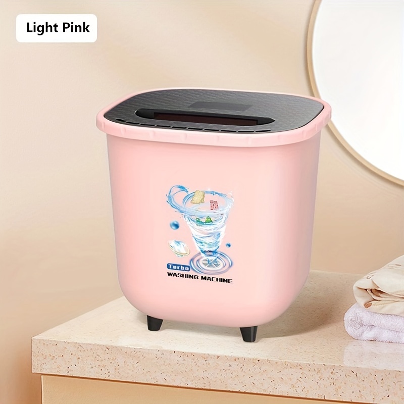 6l Large Capacity Portable Mini Washing Machine Automatic Portable Small  Washing Machine Underwear Underwear Chest Socks Baby Clothing Home Cleaning  Assistant Love Holiday Gifts - Appliances - Temu United Arab Emirates