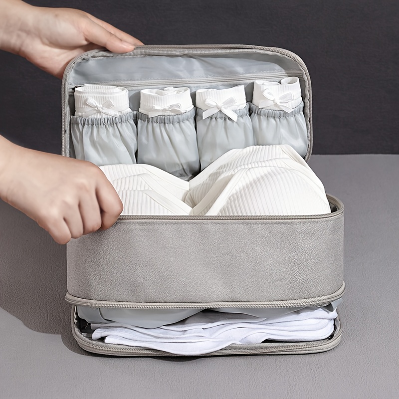 Portable Bra Underwear Storage Bag Travel Home Clothes - Temu