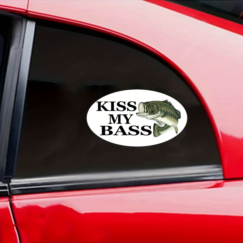 Bass Fish Sticker Decal Pesca Parachoques Fish Auto Decal - Temu