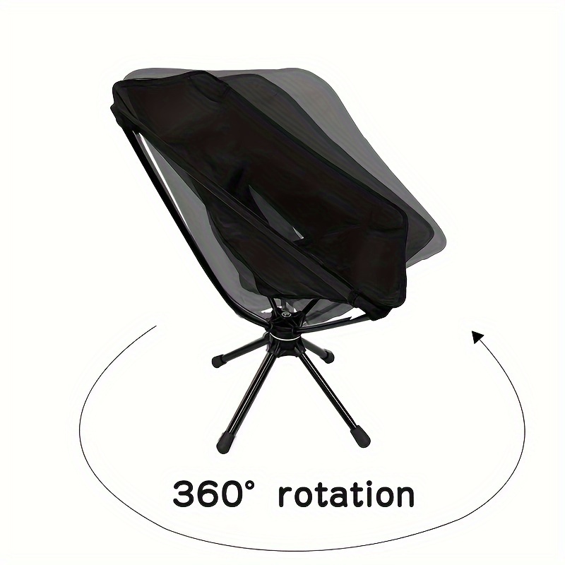 Outdoor Portable Durable Rotating Chair For Camping Hiking Fishing