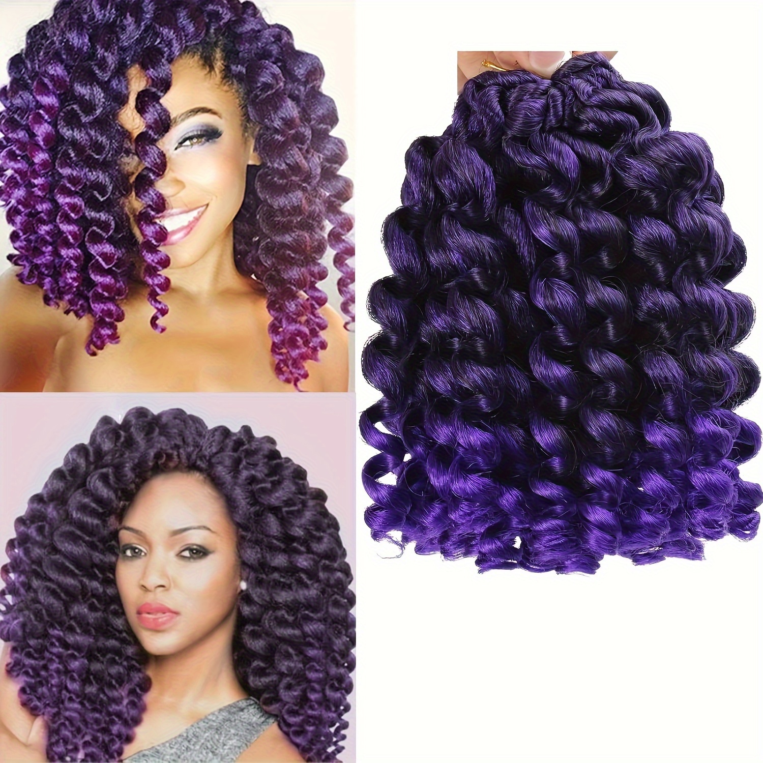 𝗔𝗿𝗶𝗲𝘀 | Wand Curl Crochet Hair 10 | Jamaican Bounce Wavy Curly  Pre-Looped Synthetic Hair