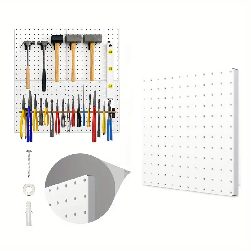 919006-5 Multi-Prong Tool Holder: 1/4 in Peg Hole, For 1 in Pegboard Hole  Spacing, Screw-In