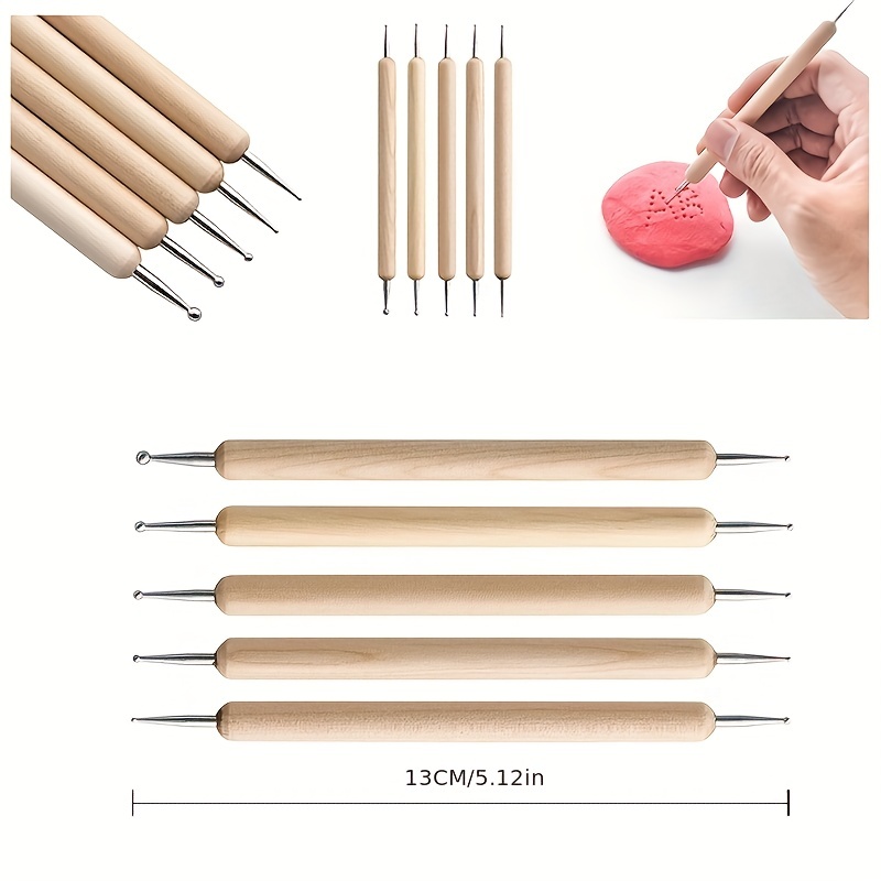 11-Piece Polymer Clay Tool Set for Adults Pottery and Clay Sculpting Tools  - Wood Sculpting Tools Ceramic Tools for Sculpting and Modeling Pottery  Tools for Adults