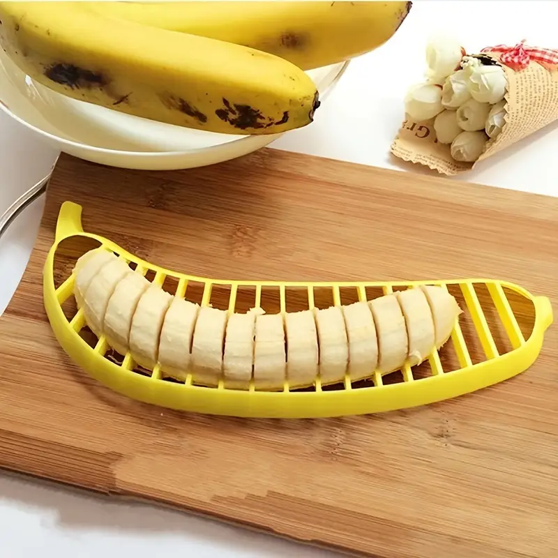 1pc Banana Slicer Integrated Fruit Splitter Multifunctional Fruit Cutter Slicing Tool