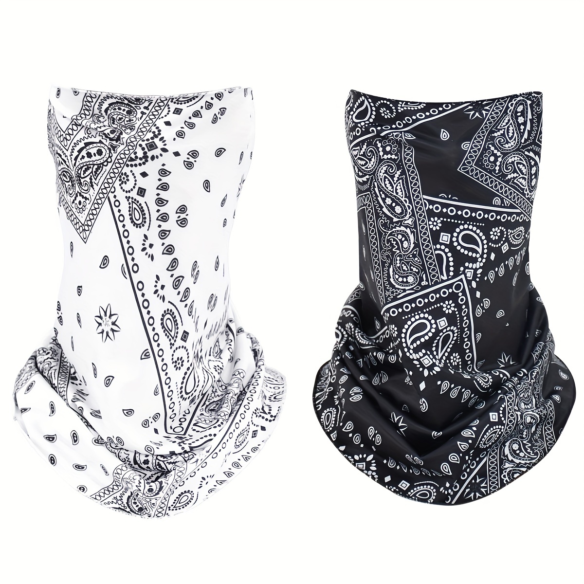 2pcs Paisley Print Sunscreen Mask, Unisex Balaclava