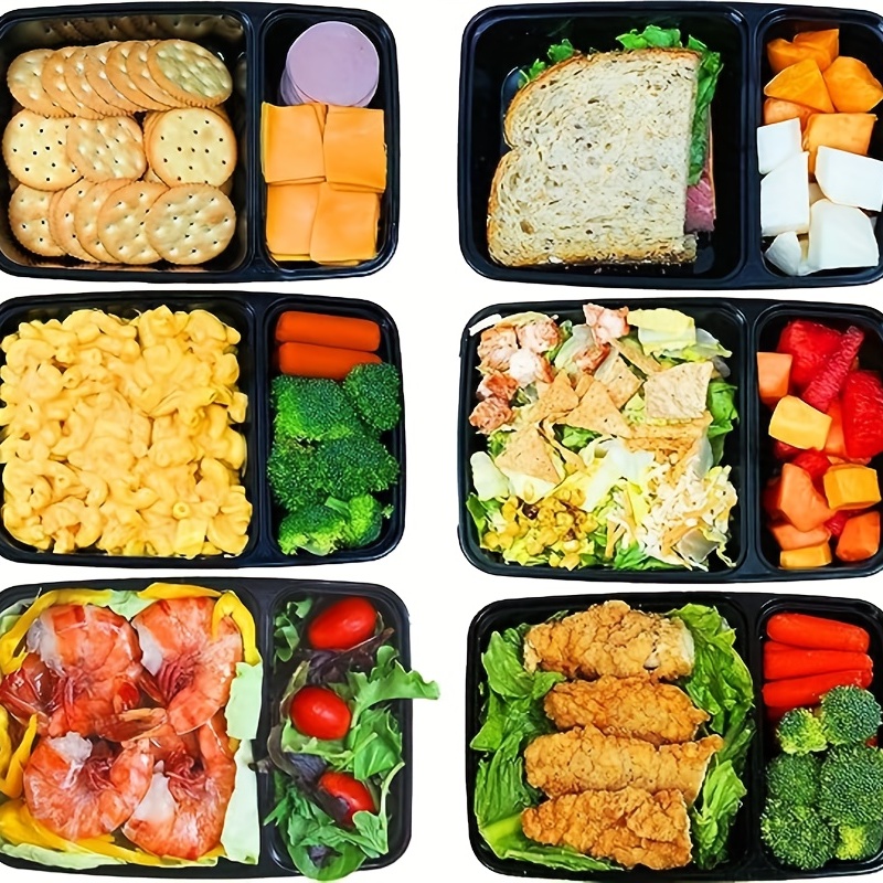 meal prep 2-compartment bento lunch box