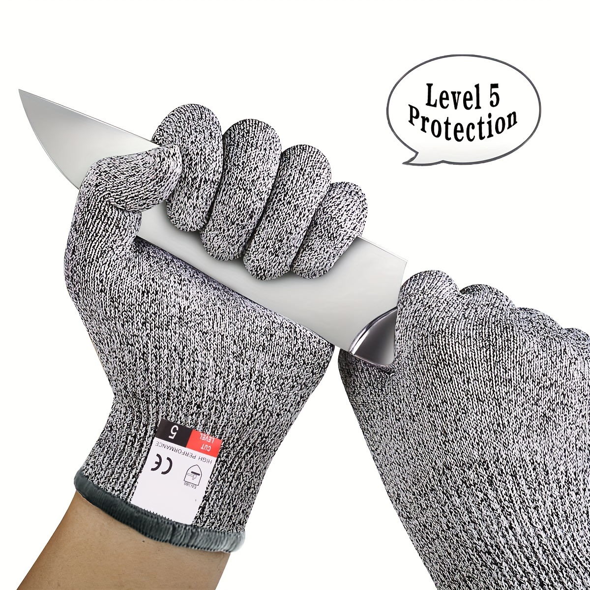 Schwer Highest Level Cut Resistant Stainless Steel Metal Mesh Chainmail  Glove Butcher Glove for Meat Cutting Food Processing Knife Sharpening  Oyster