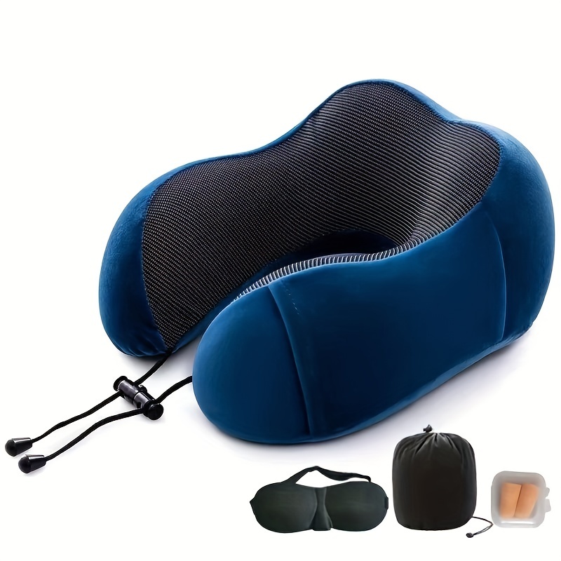 Almohada de viaje para el cuello Coche Avión Soporte cómodo Cojín de  espuma