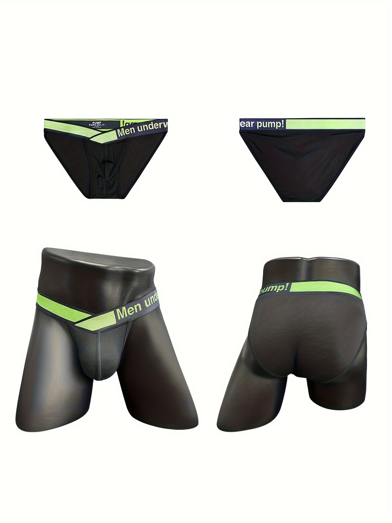 Modal Men Panties Comfortable Underwear Breathable Solid Underpants  Boxerbriefs