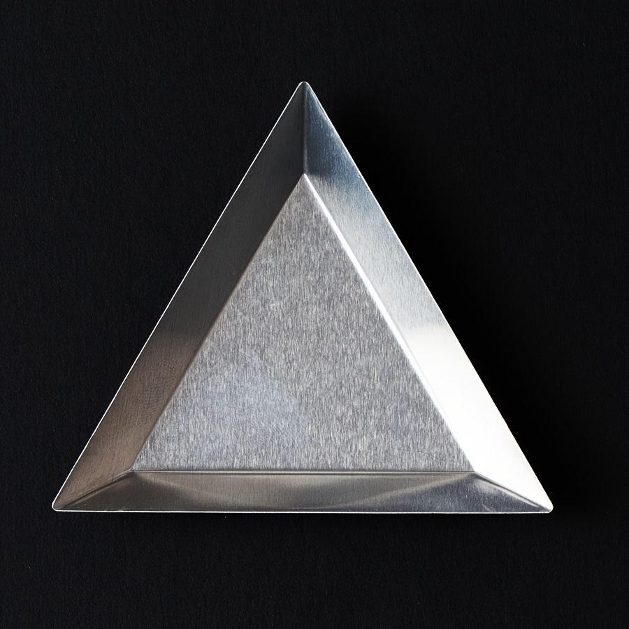 10pcs The Hobbyworker Small Beads Sorting Trays, Aluminum Triangle Jewelry Plate, Plastic Triangle Art Crafts Beads Gems Rhinestone Crystals Storage Supplies -beading Storage