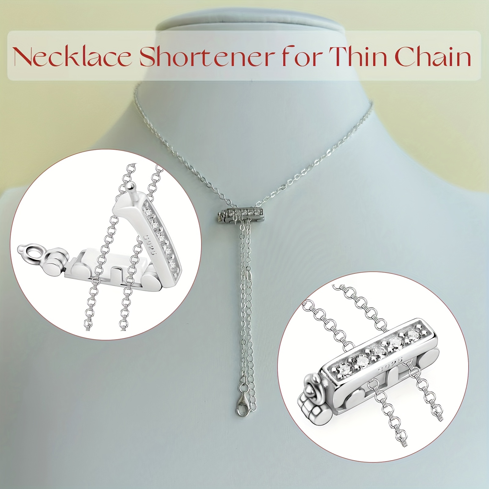 Necklace Shortener for Thin Chains 