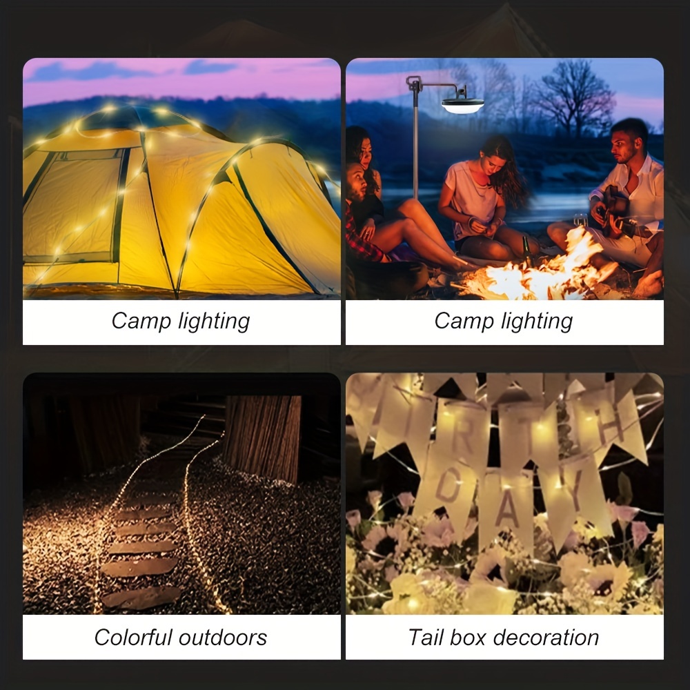 1pc Camping String Light With 5 Lighting Modes Durable Waterproof Usb  Charging Portable Lights For Camping Yard And Hiking For Halloween  Christmas New Year Valentines Day Decoration - Sports & Outdoors - Temu