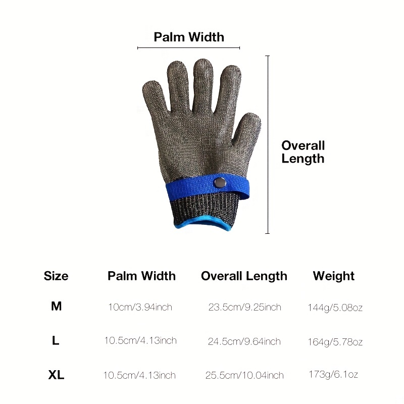 Cut resistant Glove Stainless Steel Wire Glove Nylon Cut - Temu