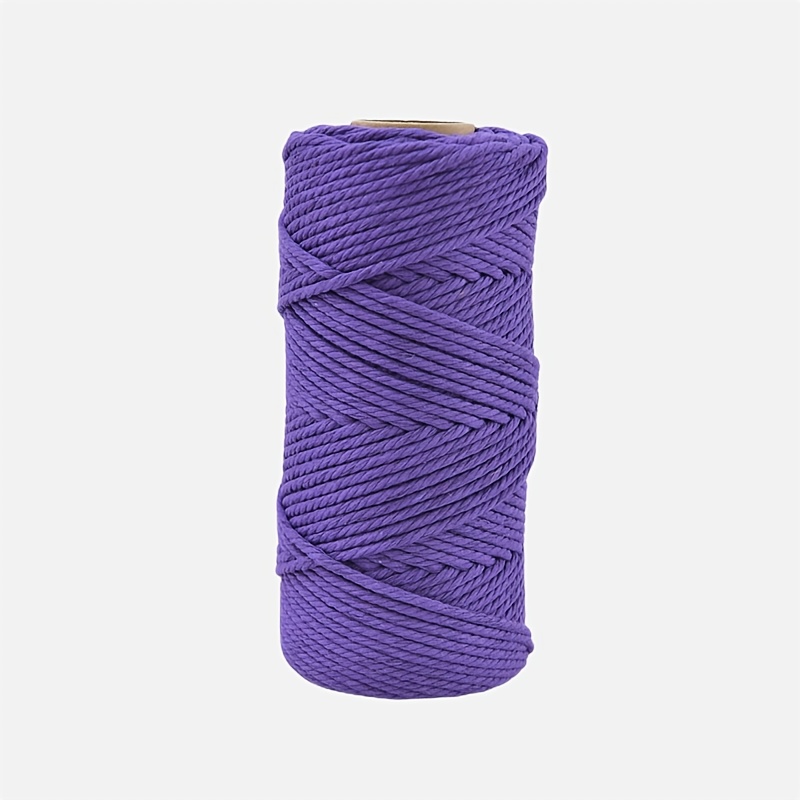 Natural Color Macrame Cord X 109yards Cotton Craft Cord For - Temu
