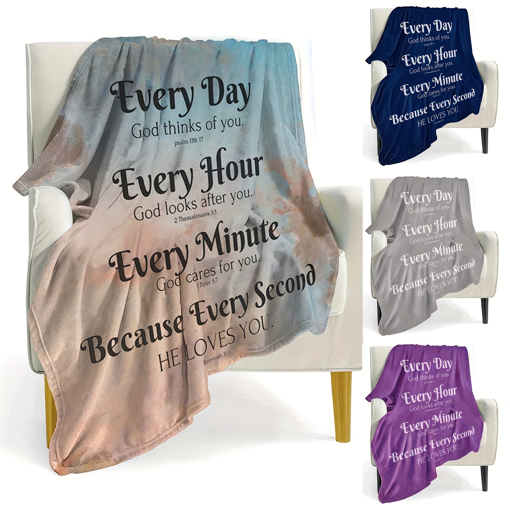 Bible Verse Blanket Inspirational Prayer Blankets Throws - Temu