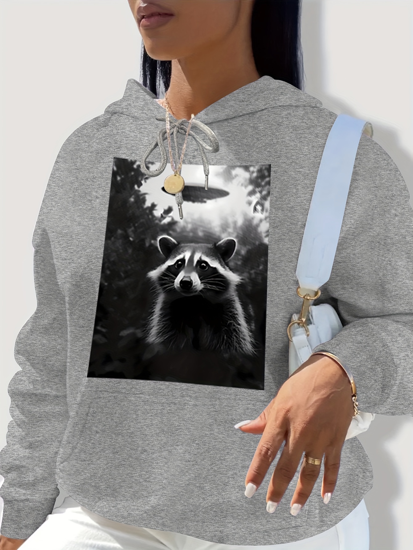 Pullover Mit Katzen-Trage-Tasche – Damen Hoodie Mit Großem Kangaroo-Pocket Für Haustiere, Langarm, Warm Für Herbst/Winter
