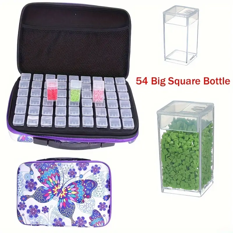 32/48 Slots Seed Storage Container Square Bottle Storage Box - Temu