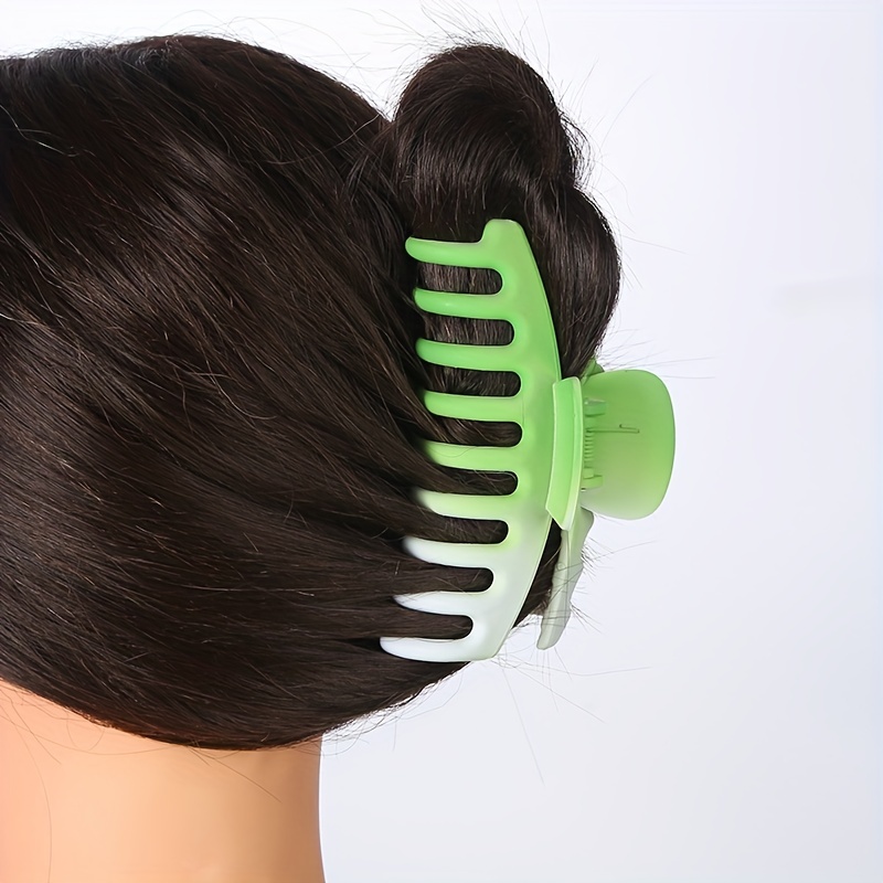 3pcs Gradient Candy Hair Claw Ponytail Holder