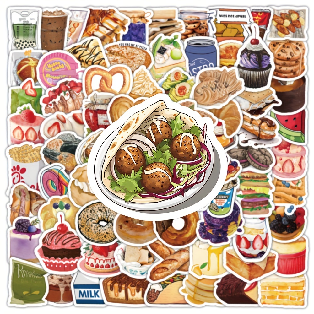 Donut Desserts Stickers Cute Water Bottle Stickers Vinyl - Temu