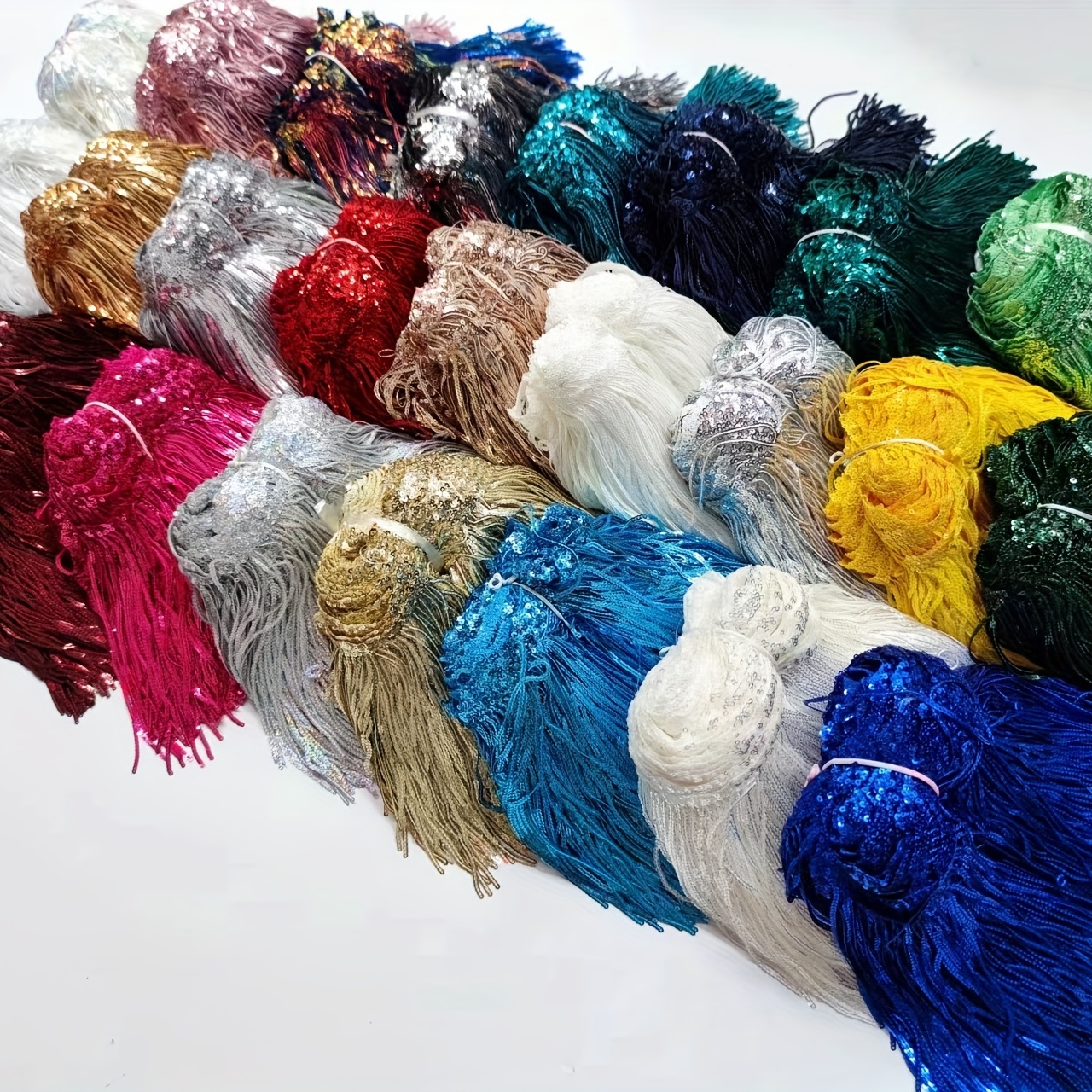 6 Glitter Chainette Fringe Trim (Sold by the Yard)