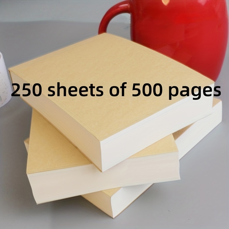 500 Pages Vintage Blank Inside Book Draft Tearable Extra - Temu