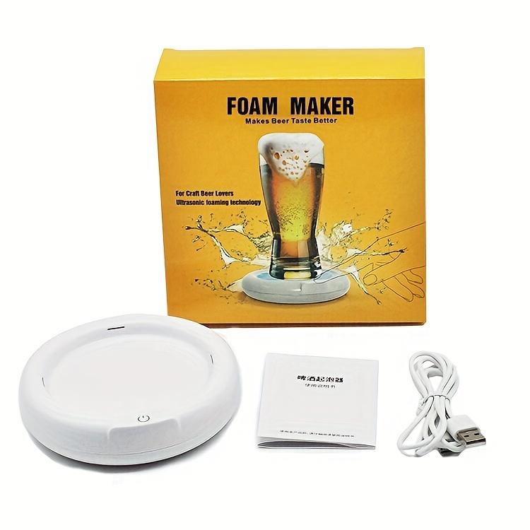 Beer Foamer, Portable Handy Beer Frother Bubbler, Micro-foam