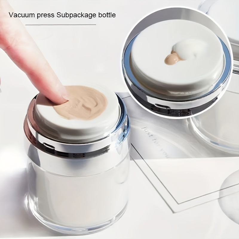 Vuoto Airless Pump Jar Ricaricabile Crema Jar Bottiglia - Temu