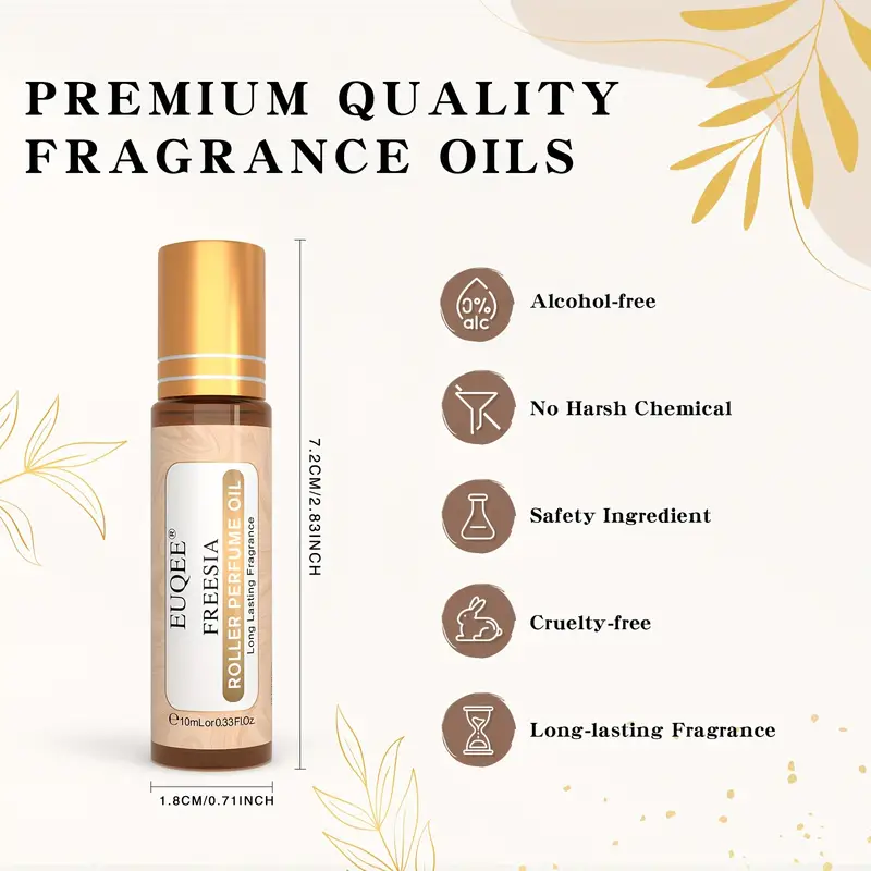 0.33fl.oz Freesia Fragrance Essential Oil Perfume Oil For Diffusers  Humidifier Home Massage Bath Sleep Relaxation - Temu