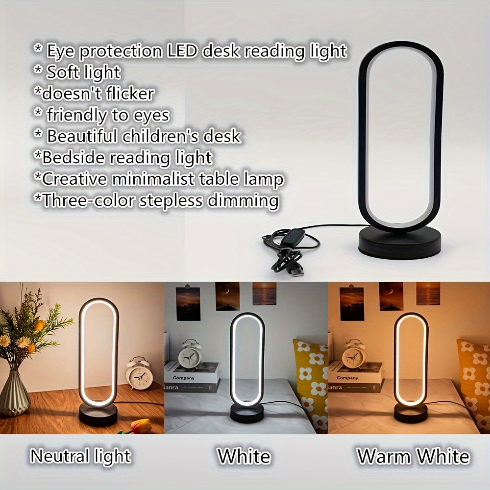 LED Desk Lamp, Bedroom Bedside Night Light, Dimmable Led Lighting, Creative Home Decor, Unique House Warmging Gift details 2