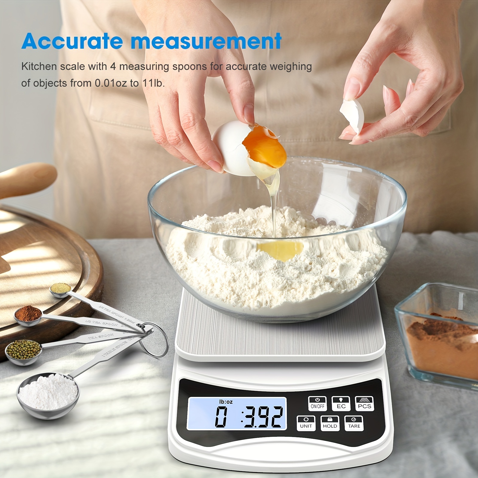 waterproof food scale, 0.01oz/0.1g high accuracy