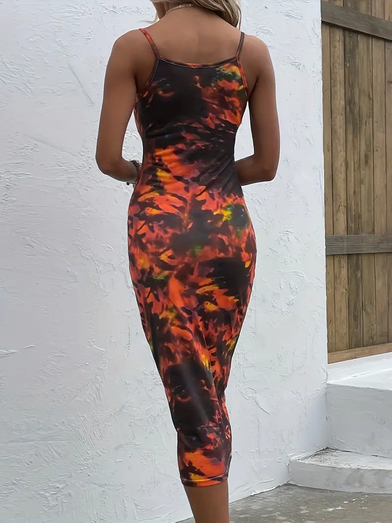 tie dye spaghetti strap dres sleeveless midi bodycon - Temu Morocco tie dye spaghetti strap dres sleeveless midi bodycon - Temu Morocco