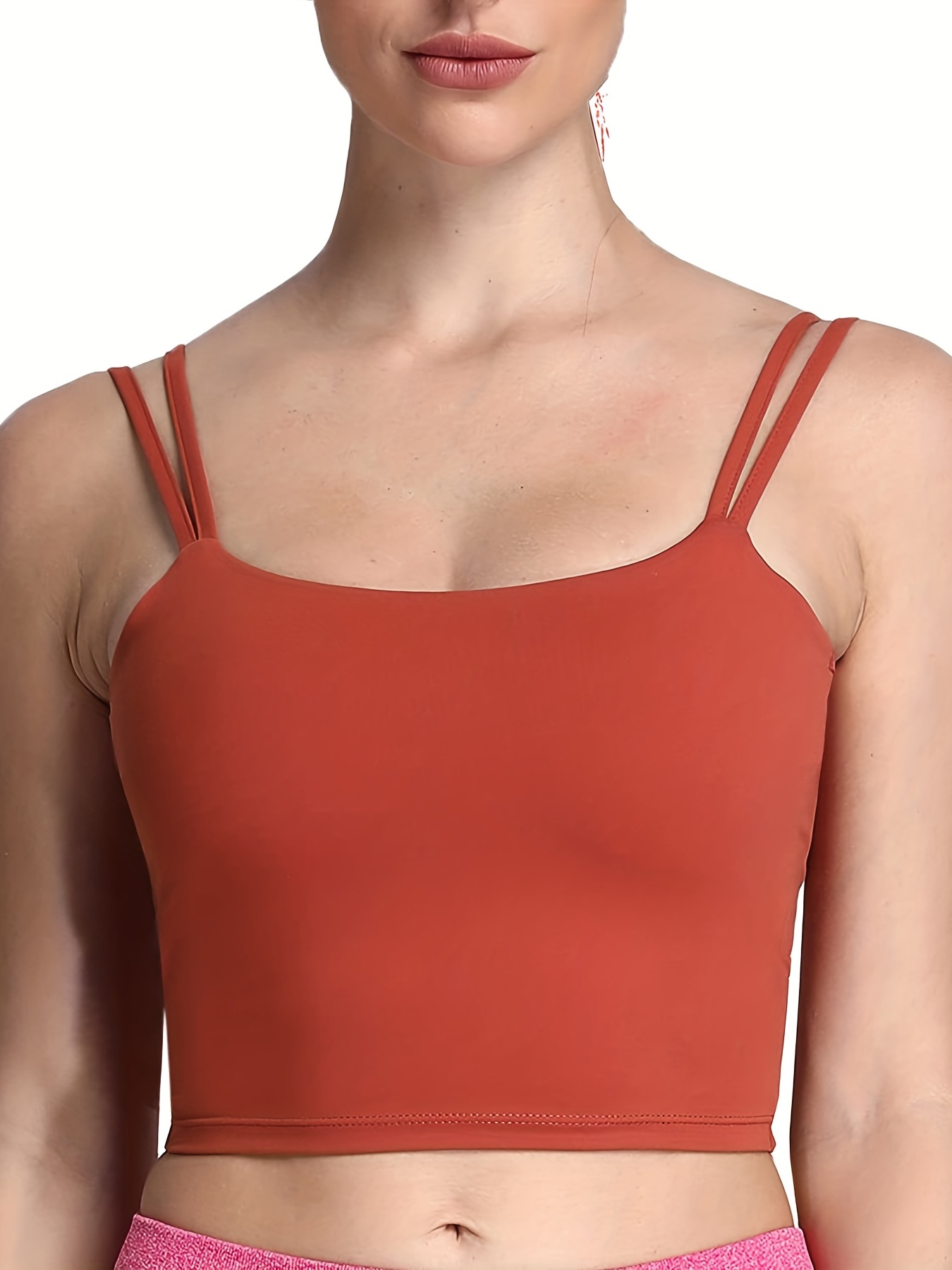 Halter Workout Tops for Women Support Padded Longline Sports Bra Crop Tank  Yoga Bras Twist Gym Athletic Running Camisole : : Clothing, Shoes