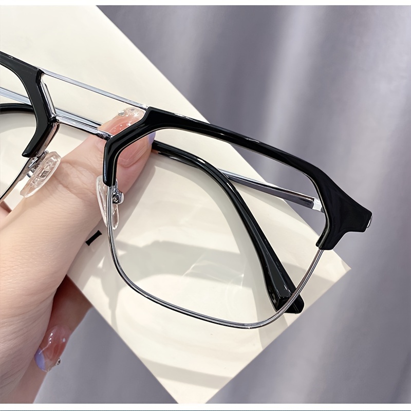 Vintage Twin Beam Aviator Glasses Anti Light Glasses