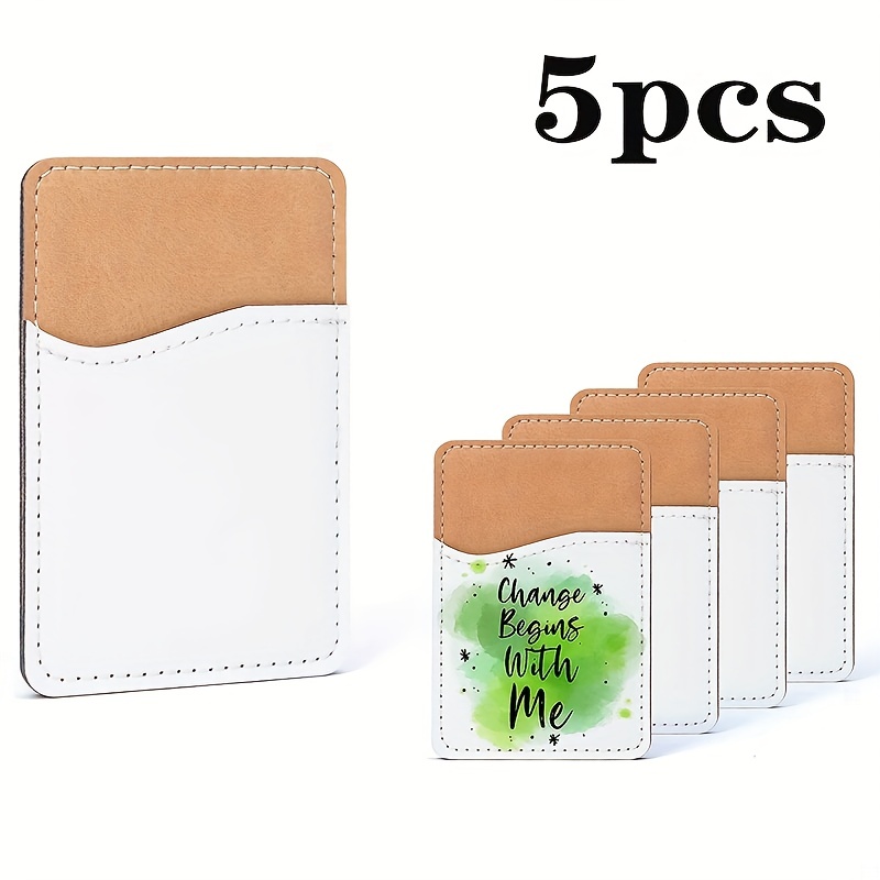 2Pcs Sublimation Wallet Blank for Men Pu Leather Heat Transfer DIY Bank  Card Holder Bifold Wallet for Back to School Gifts