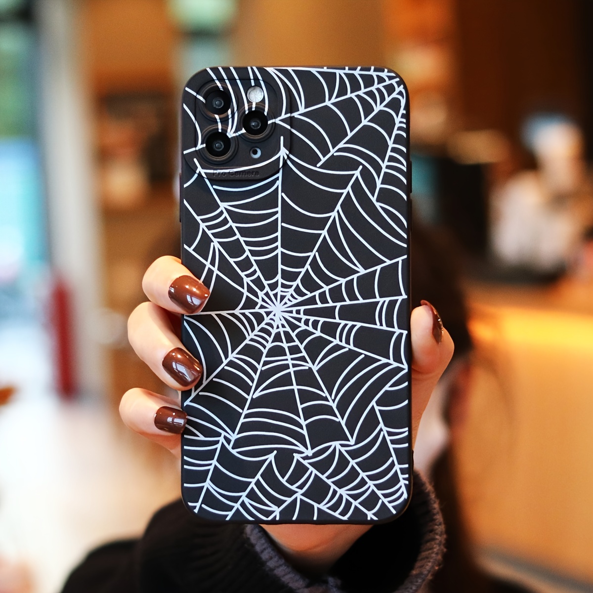 Spider Web Pattern Design Shockproof Slim Protective Cove Temu