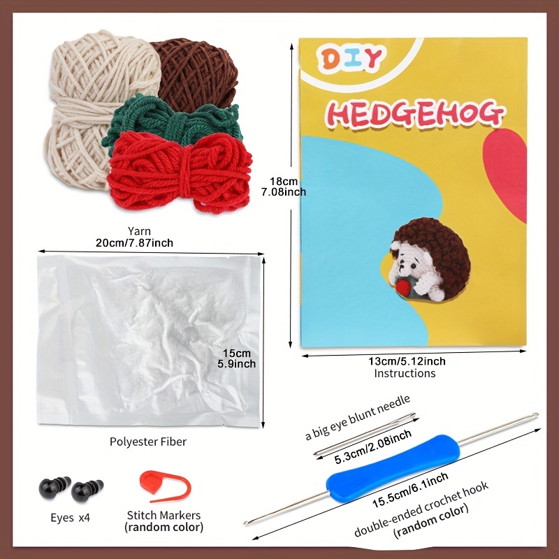 ZMAAGG Crochet Kit for Beginners, Crochet Animal Kit, Beginner Crochet  Starter Kit, Knitting Kit with Yarn, Step-by-Step Instructions Video,  Dinosaur