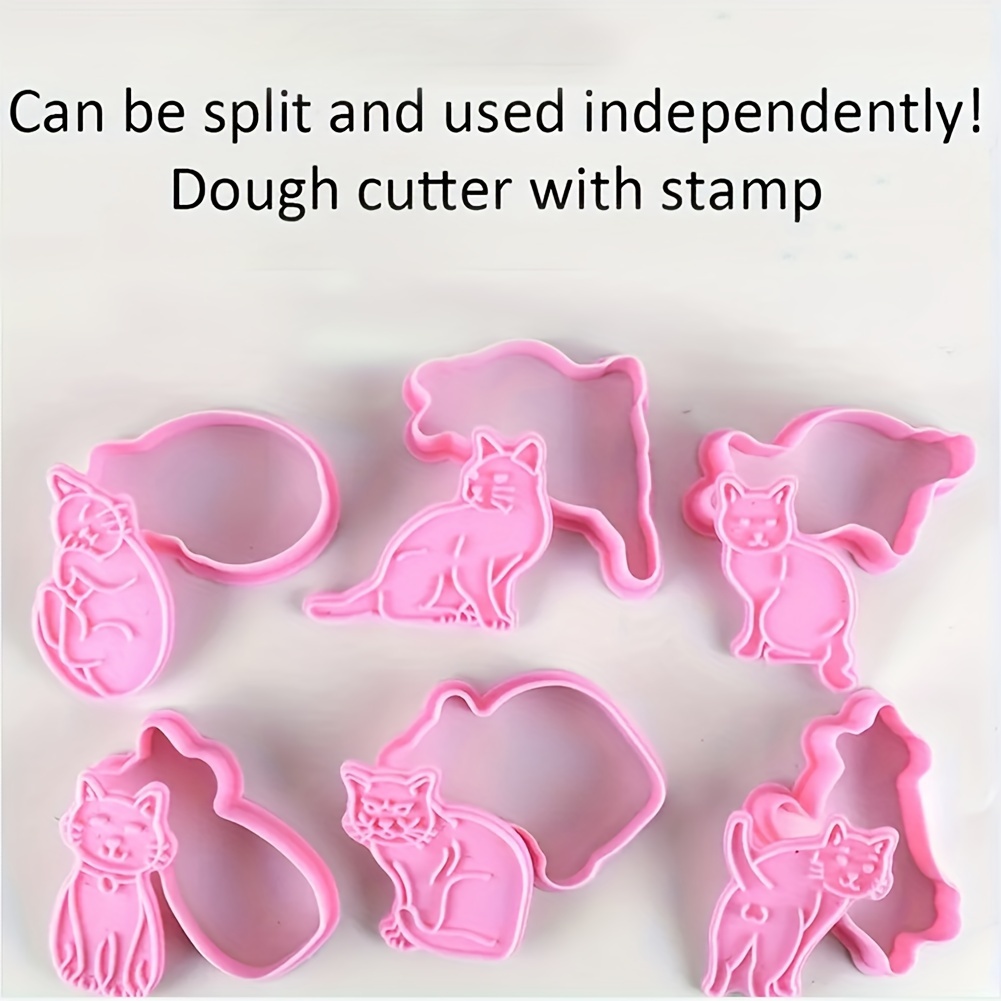Cartoon Cat Cookie Cutters Stainless Steel Pastry - Temu
