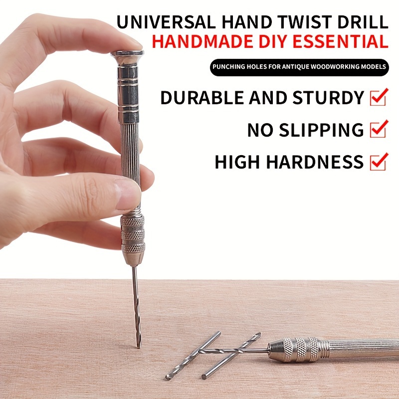 Woodworking Hand Drill Manual Twist Drill Manual Screwdriver - Temu