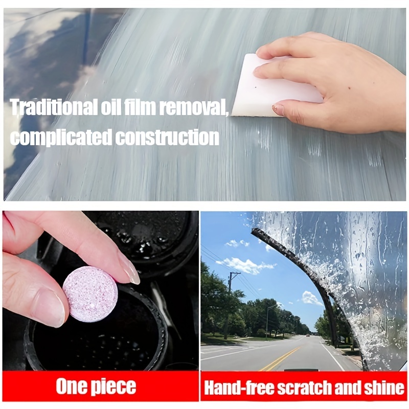 Car Windshield Cleaner Tablet. Universal Glass Dust Fume Car Accessories