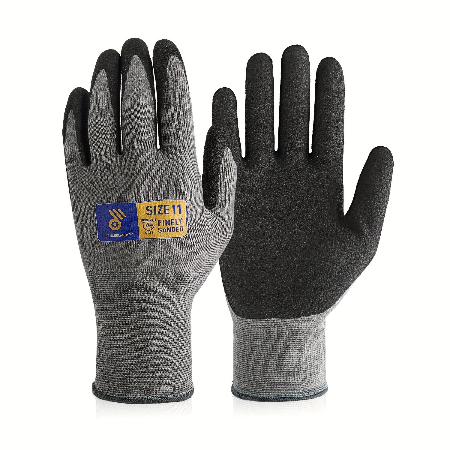 HANDLANDY Utility Work Gloves with Silicone Grip for Women, Thin